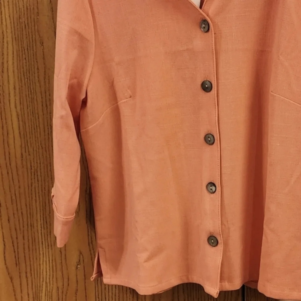 Koret Blouse Button Front Size Pm (Nwt) - image 2